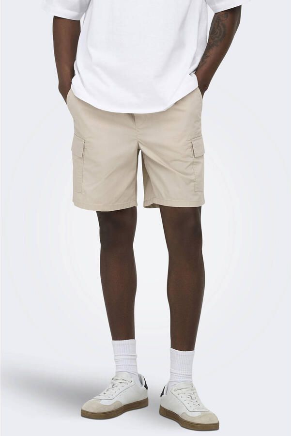 ONLY & SONS ONSKAL regular cargo short beige