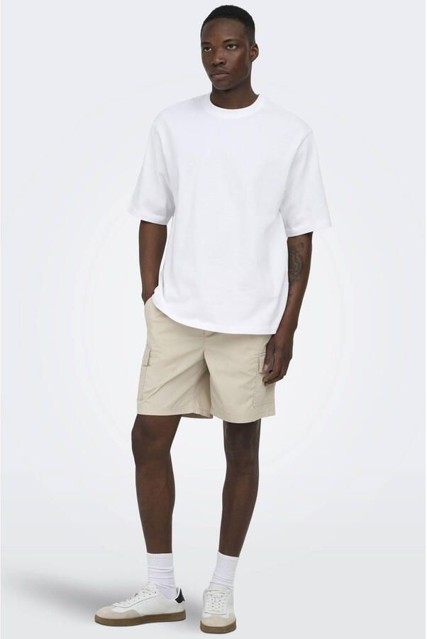 ONLY & SONS ONSKAL regular cargo short beige - Foto 3