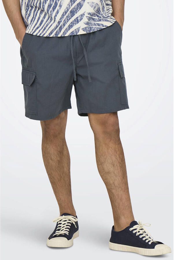 ONLY & SONS ONSKAL regular cargo short blauw