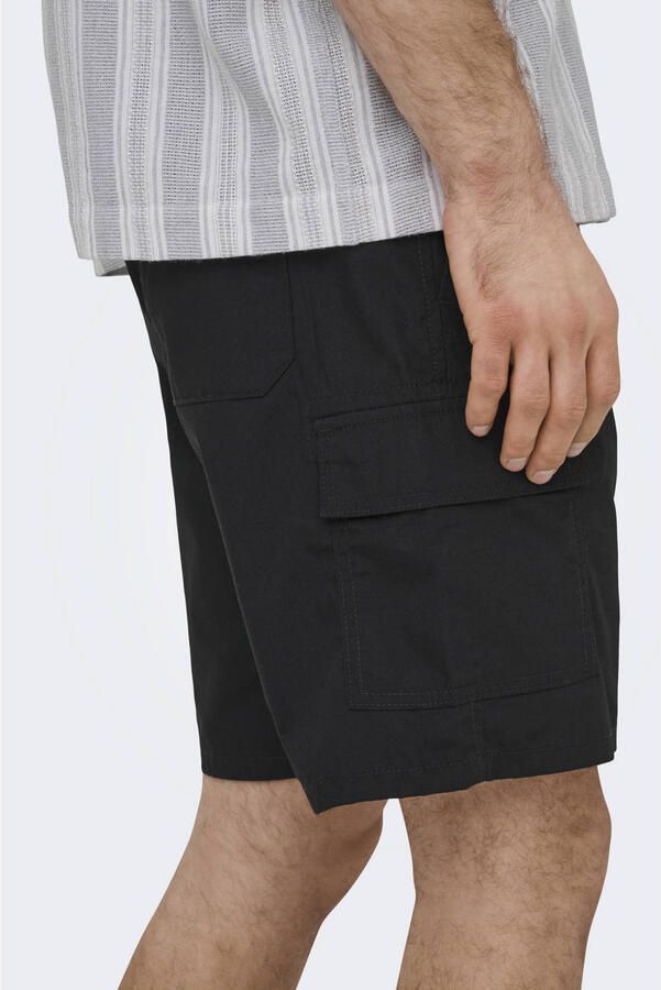 ONLY & SONS ONSKAL regular cargo short zwart - Foto 2
