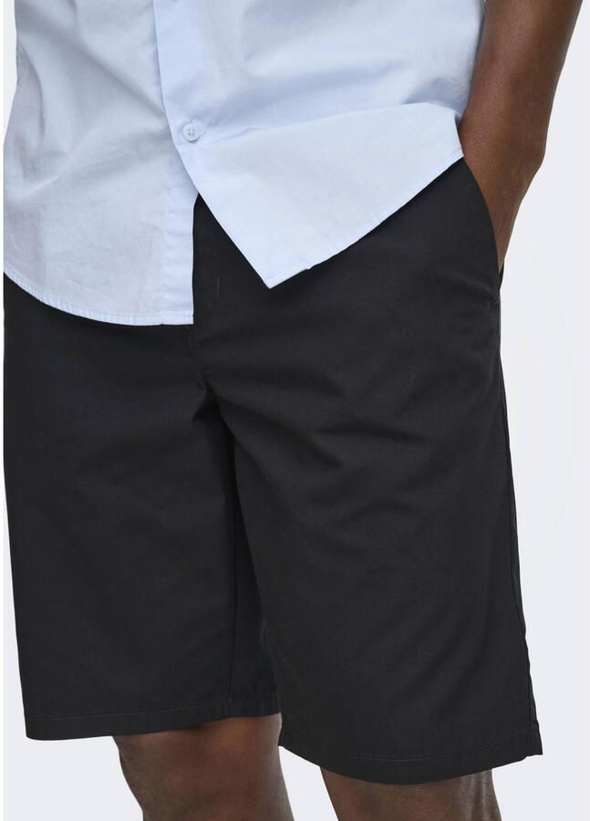ONLY & SONS ONSKAL slim chino short zwart - Foto 2