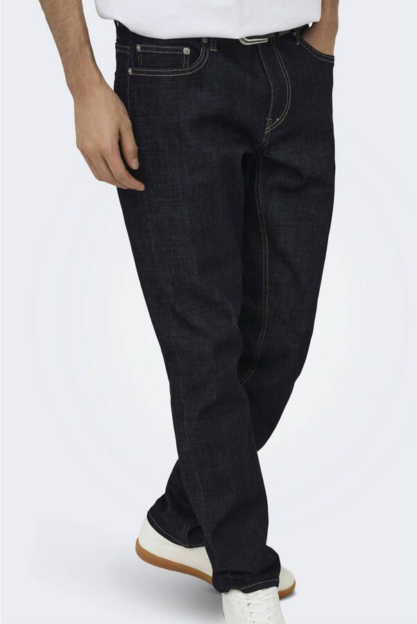 ONLY & SONS ONSLOOM slim fit jeans donkerblauw