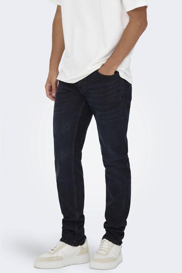 ONLY & SONS ONSLOOM slim fit jeans donkerblauw