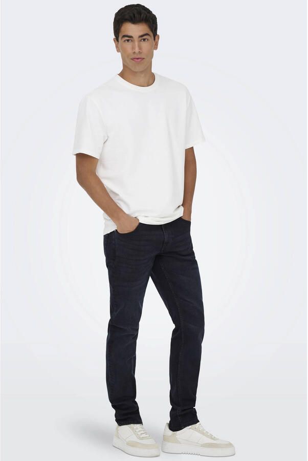 ONLY & SONS ONSLOOM slim fit jeans donkerblauw - Foto 2