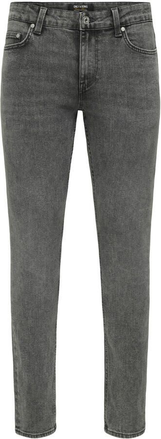 ONLY & SONS ONSLOOM slim fit jeans donkergrijs - Foto 2