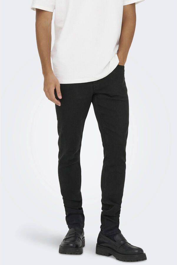 ONLY & SONS ONSLOOM slim fit jeans zwart