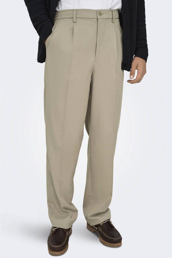 ONLY & SONS ONSMIRO loose chino beige
