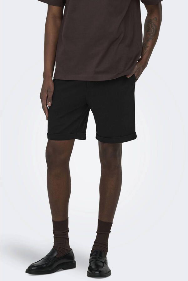 Only & Sons Regular fit sweatshorts met viscose model 'NEW KODYL'
