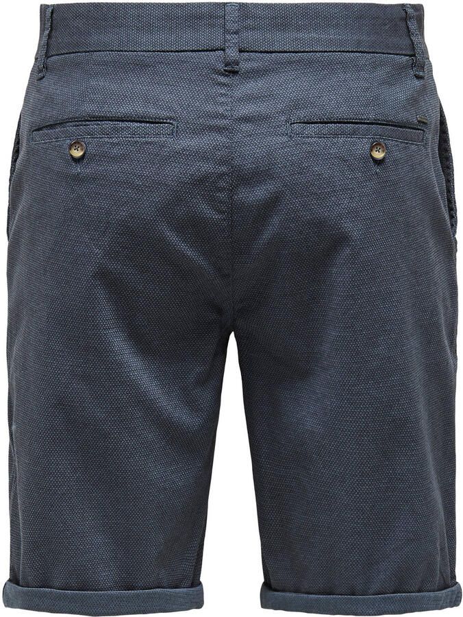 ONLY & SONS ONSPETER regular chino short donkerblauw - Foto 2