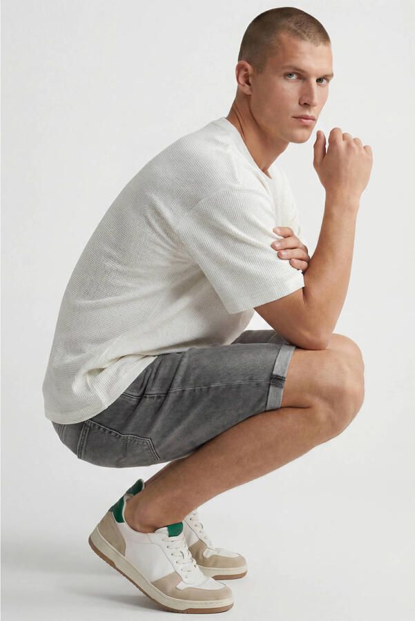 Only & Sons regular fit bermuda van katoenmix met viscose-aandeel model 'PLY' - Foto 3