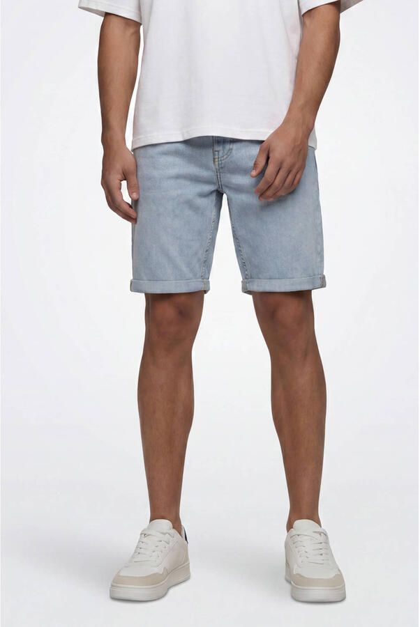 Only & Sons regular fit jeansshorts van katoenmix model 'PLY LBD 6185'