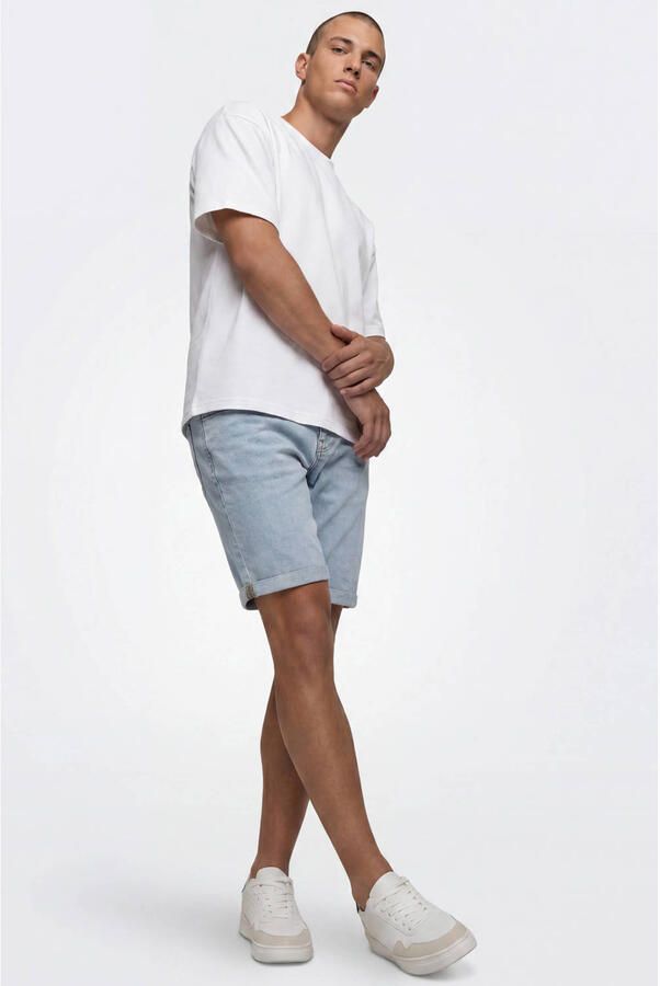 Only & Sons regular fit jeansshorts van katoenmix model 'PLY LBD 6185' - Foto 3