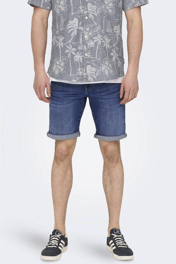 Only & Sons Korte regular fit jeans in 5-pocketmodel model 'PLY' - Foto 3