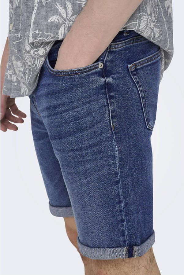 Only & Sons Korte regular fit jeans in 5-pocketmodel model 'PLY' - Foto 4