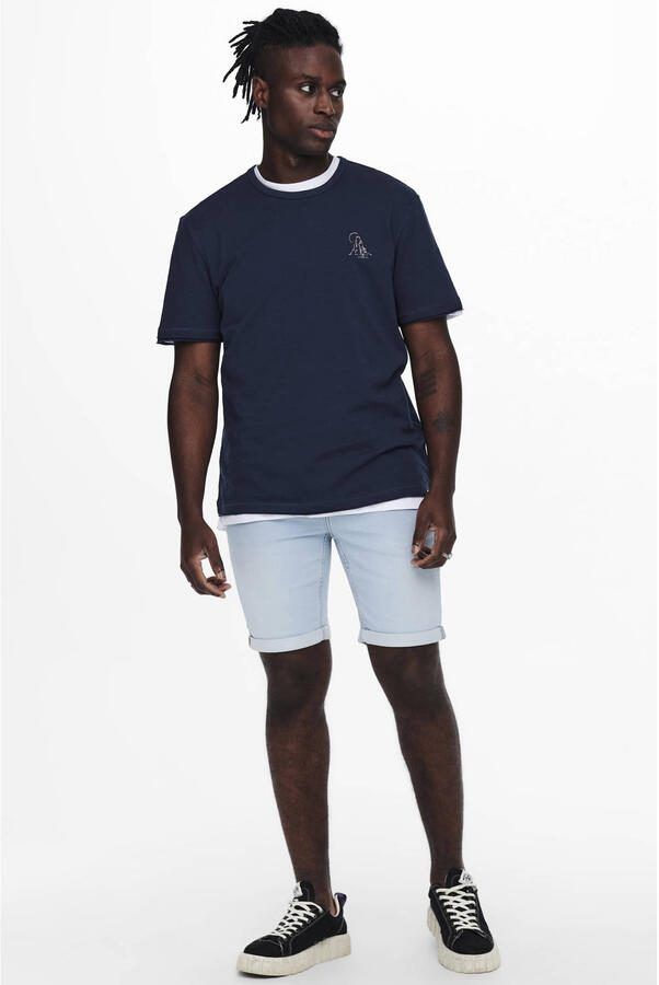 ONLY & SONS Jeansshort ONSPLY LIGHT BLUE 5189 SHORTS DNM NOOS - Foto 2