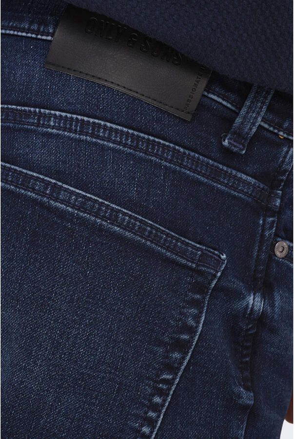 ONLY & SONS ONSPLY Regular denim short dark blue denim - Foto 3