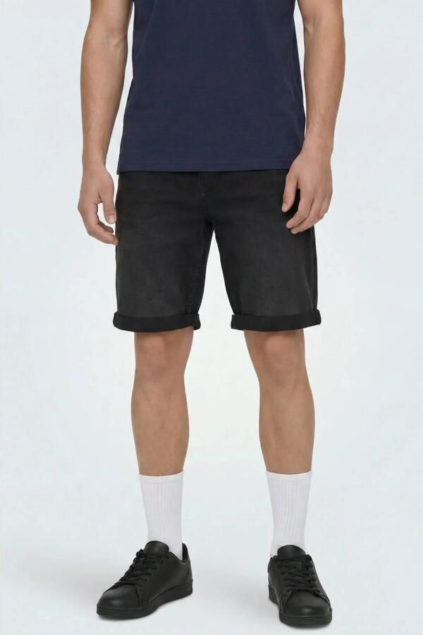Only & Sons regular fit korte jeans van katoenmix met viscose model 'SPY'