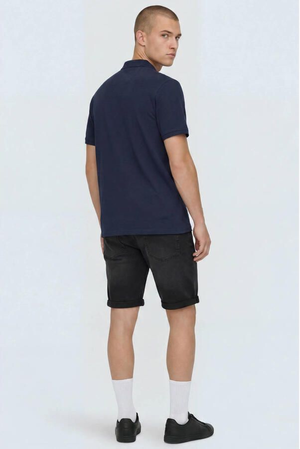 Only & Sons regular fit korte jeans van katoenmix met viscose model 'SPY' - Foto 3