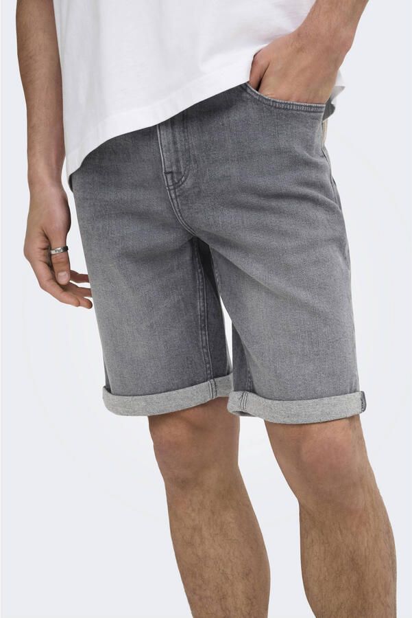 Only & Sons regular fit korte jeans van katoenmix model 'PLY' - Foto 2