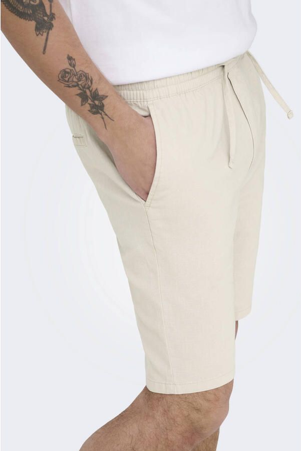 ONLY & SONS ONSREID slim casual short ecru - Foto 3