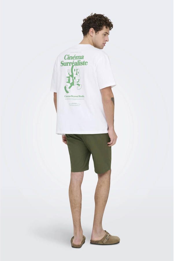 ONLY & SONS ONSREID slim casual short groen - Foto 3
