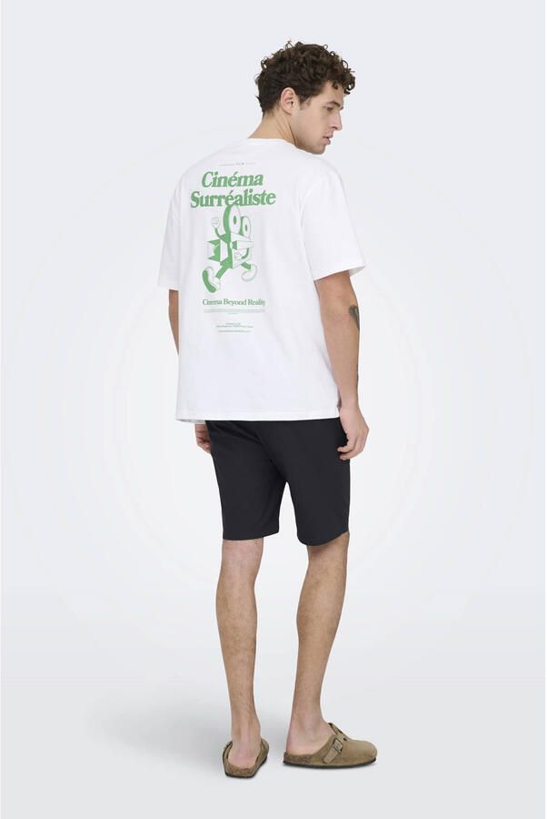 ONLY & SONS ONSREID slim casual short zwart - Foto 2