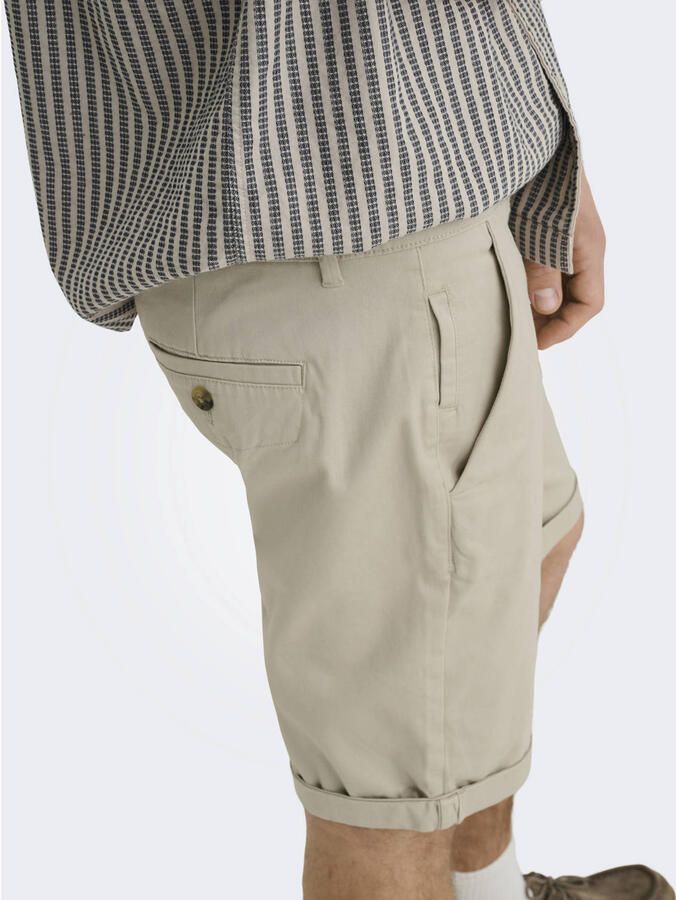 ONLY & SONS ONSSAUL regular chino short beige - Foto 2