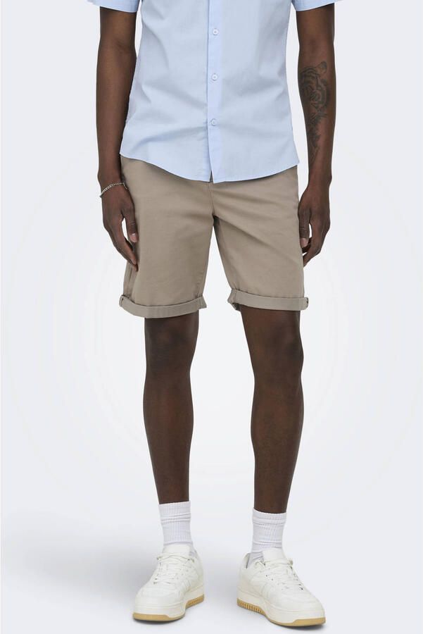 ONLY & SONS ONSSAUL regular chino short beige