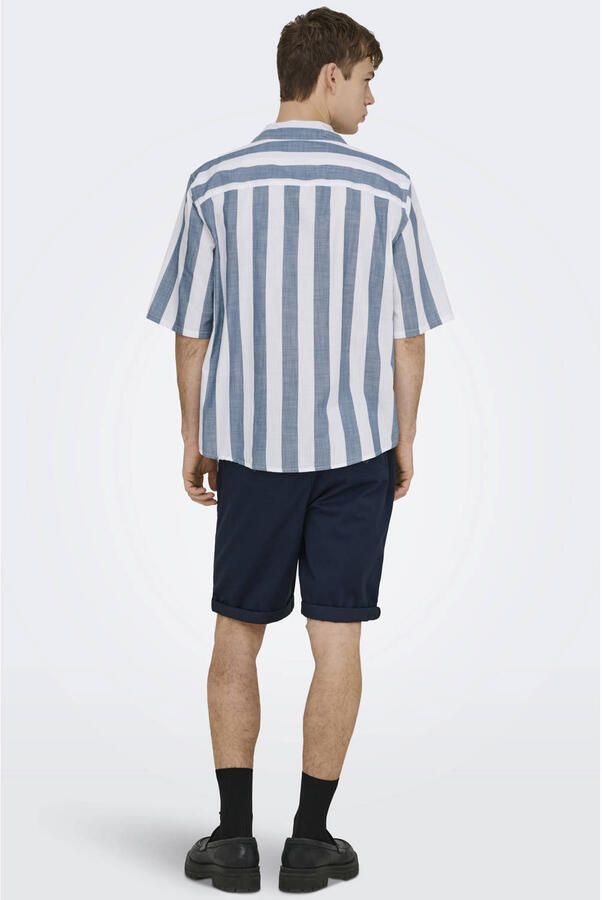 ONLY & SONS ONSSAUL regular chino short donkerblauw - Foto 2