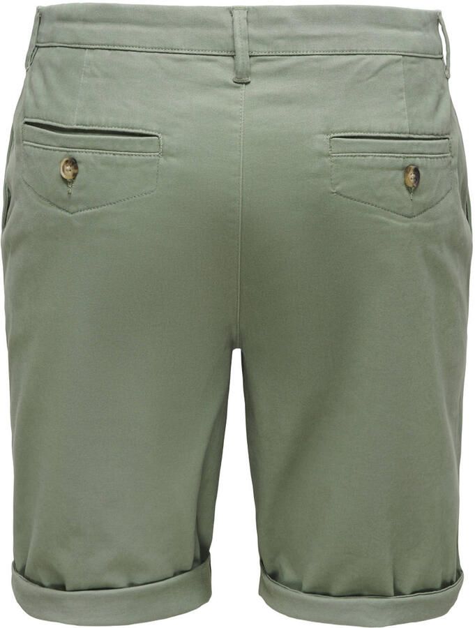 ONLY & SONS ONSSAUL regular chino short groen - Foto 2