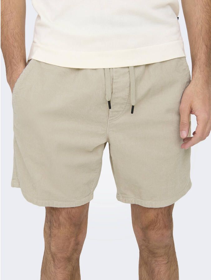 ONLY & SONS ONSTEL regular casual short rib gebreid beige - Foto 2