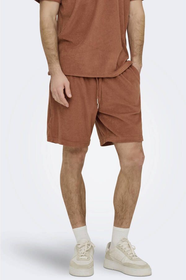 ONLY & SONS ONSTELLAS regular casual short brique