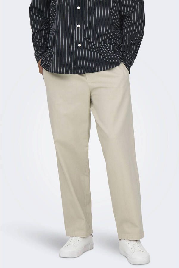 ONLY & SONS ONSTIMES casual broek beige