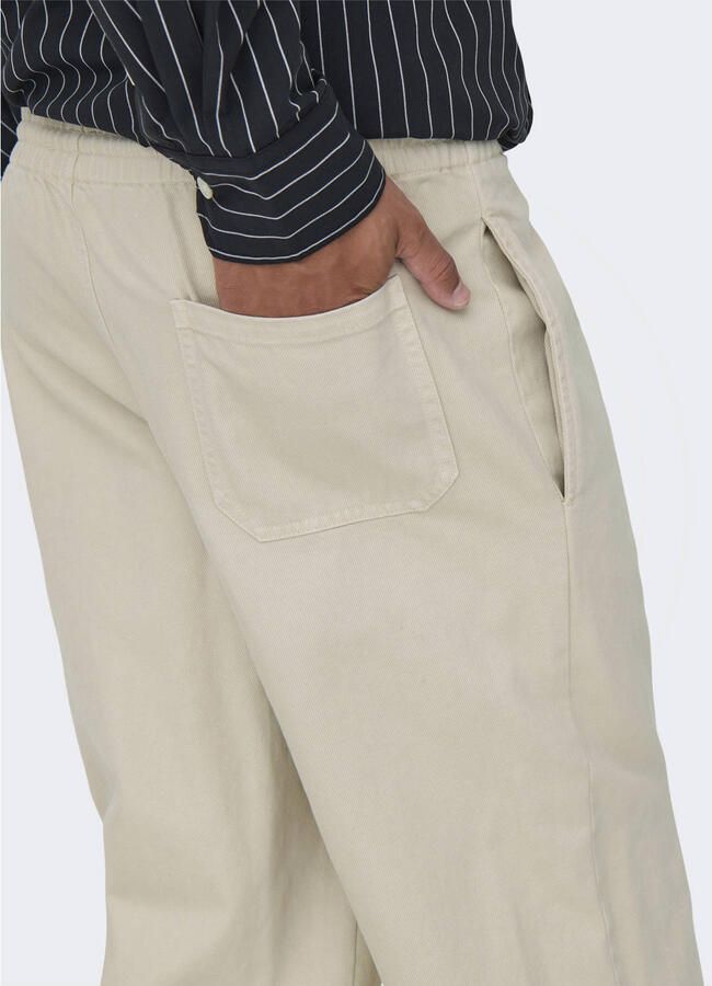 ONLY & SONS ONSTIMES casual broek beige - Foto 2
