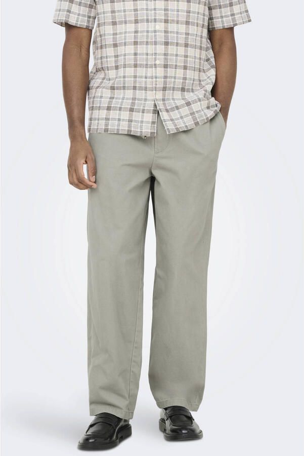 ONLY & SONS ONSTIMES loose casual broek lichtgroen