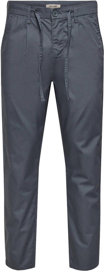 ONLY & SONS ONSTURINO tapered casual broek grijsblauw
