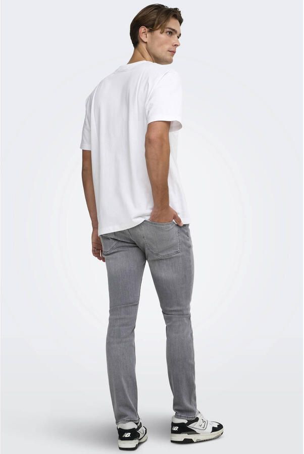 ONLY & SONS ONSWARP skinny jeans mediumgrijs - Foto 3