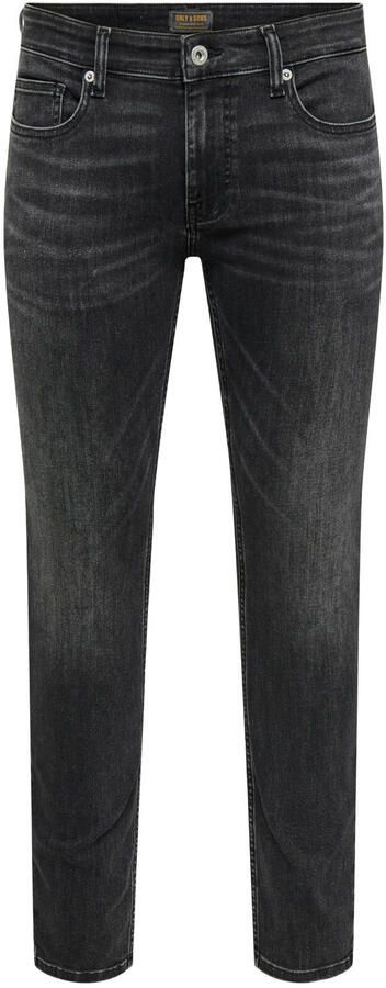 ONLY & SONS ONSWARP skinny jeans zwart