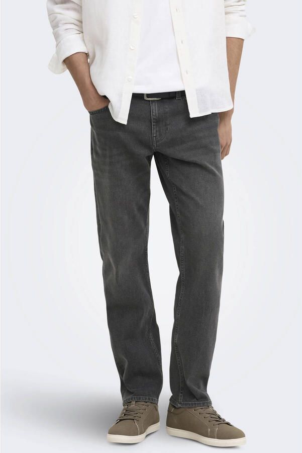 Only & Sons Regular fit jeans van katoenmix model 'WEFT'