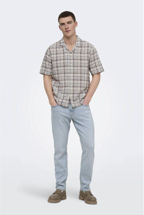 ONLY & SONS ONSWEFT regular fit jeans light blue bleached denim - Foto 3