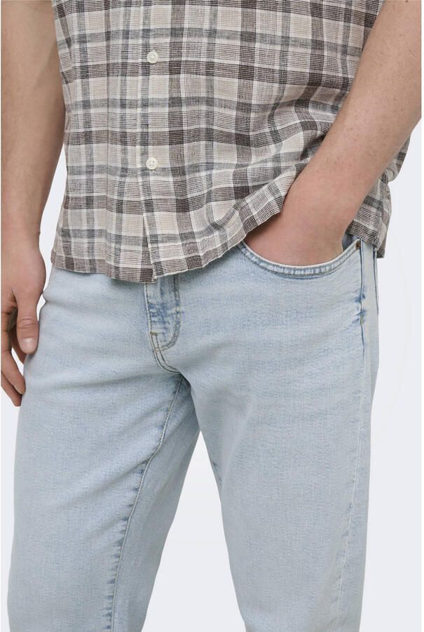 ONLY & SONS ONSWEFT regular fit jeans light blue bleached denim - Foto 2
