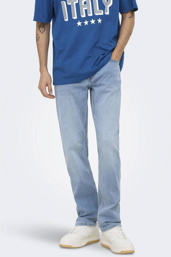 Only & Sons Regular fit jeans van katoenmix model 'WEFT'
