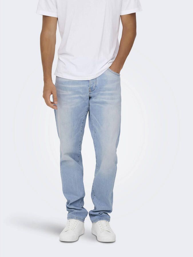 ONLY & SONS ONSWEFT regular fit jeans Light Blue Denim