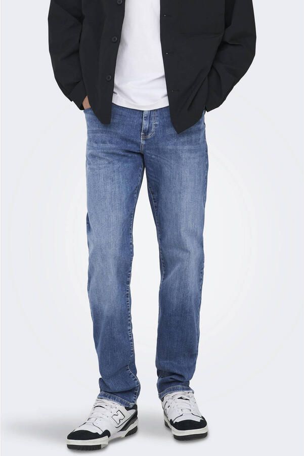 ONLY & SONS ONSWEFT regular fit jeans mediumblauw - Foto 4