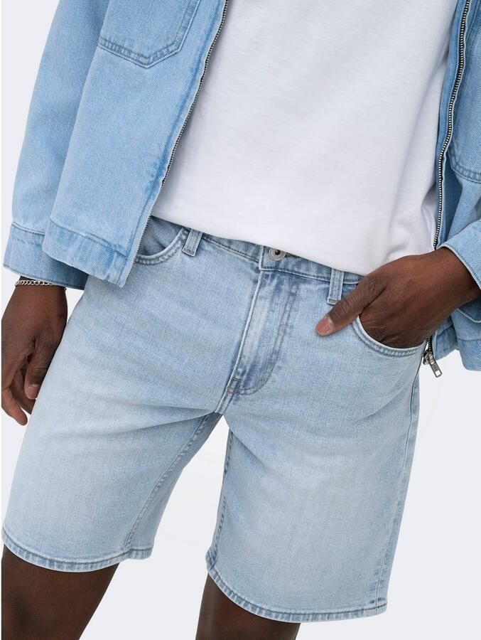 ONLY & SONS ONSWEFT regular denim short light blue denim - Foto 2