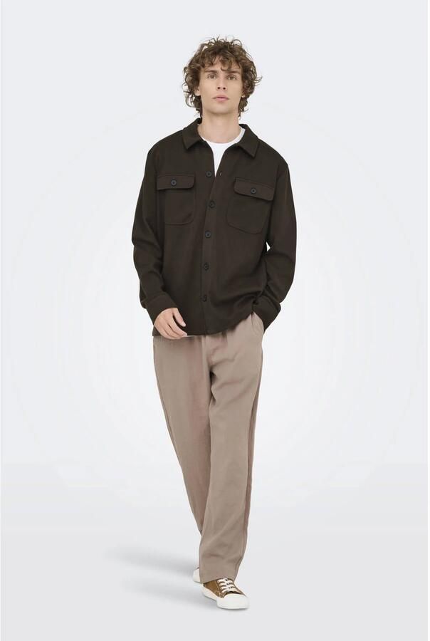 ONLY & SONS overshirt bruin - Foto 2