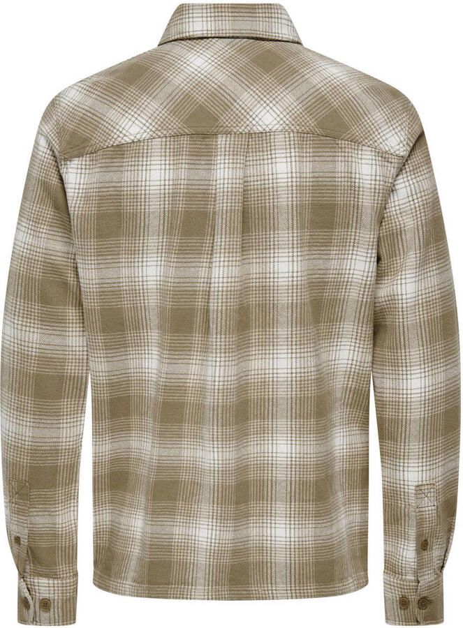 Only & Sons Overhemd Lange Mouw Only & Sons ONSCEDRIC LIFE CHECK OVERSHIRT NOOS 22030843
