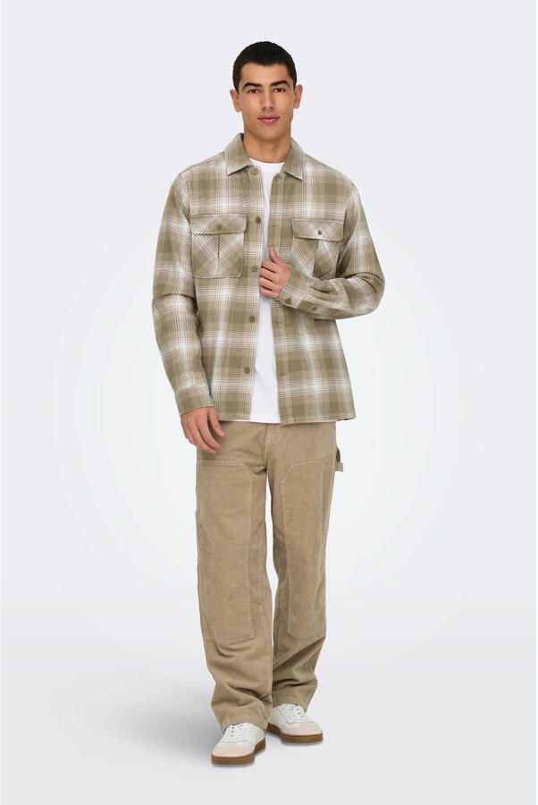 Only & Sons Overhemd Lange Mouw Only & Sons ONSCEDRIC LIFE CHECK OVERSHIRT NOOS 22030843 - Foto 2