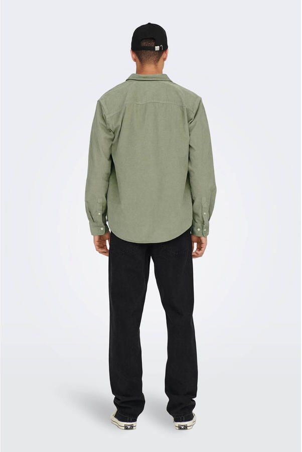 ONLY & SONS Overhemd met lange mouwen OS ONSALP RLX 2PKT WASHD COR