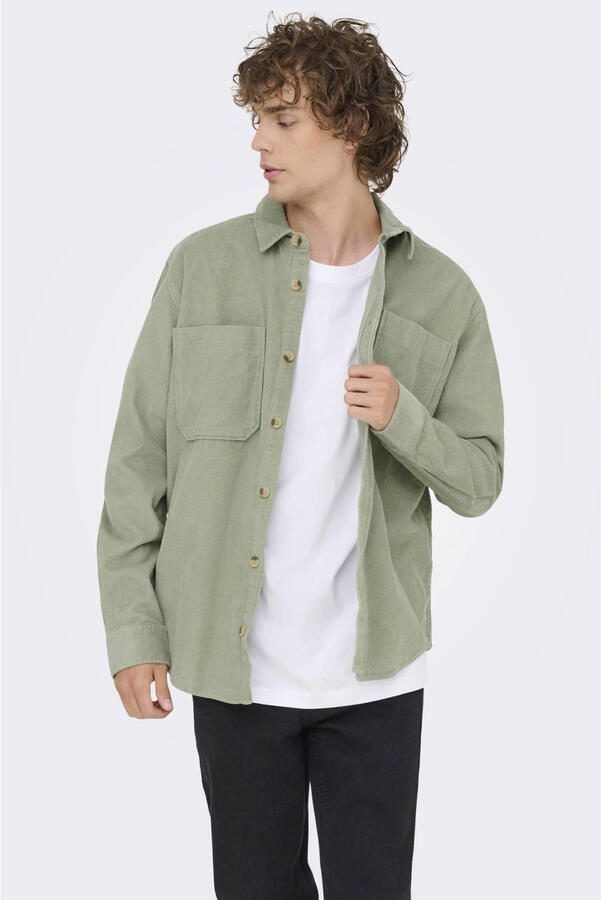 ONLY & SONS Overhemd met lange mouwen OS ONSALP RLX 2PKT WASHD COR - Foto 2